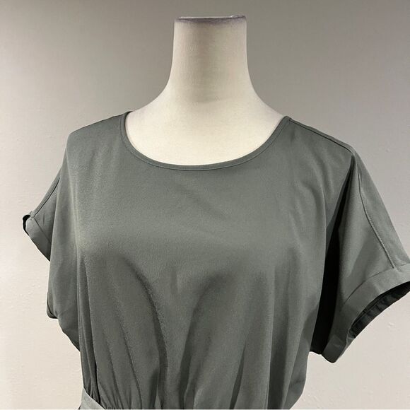 Maurice’s casual pale Olive mini Dress size medium - Picture 2 of 13